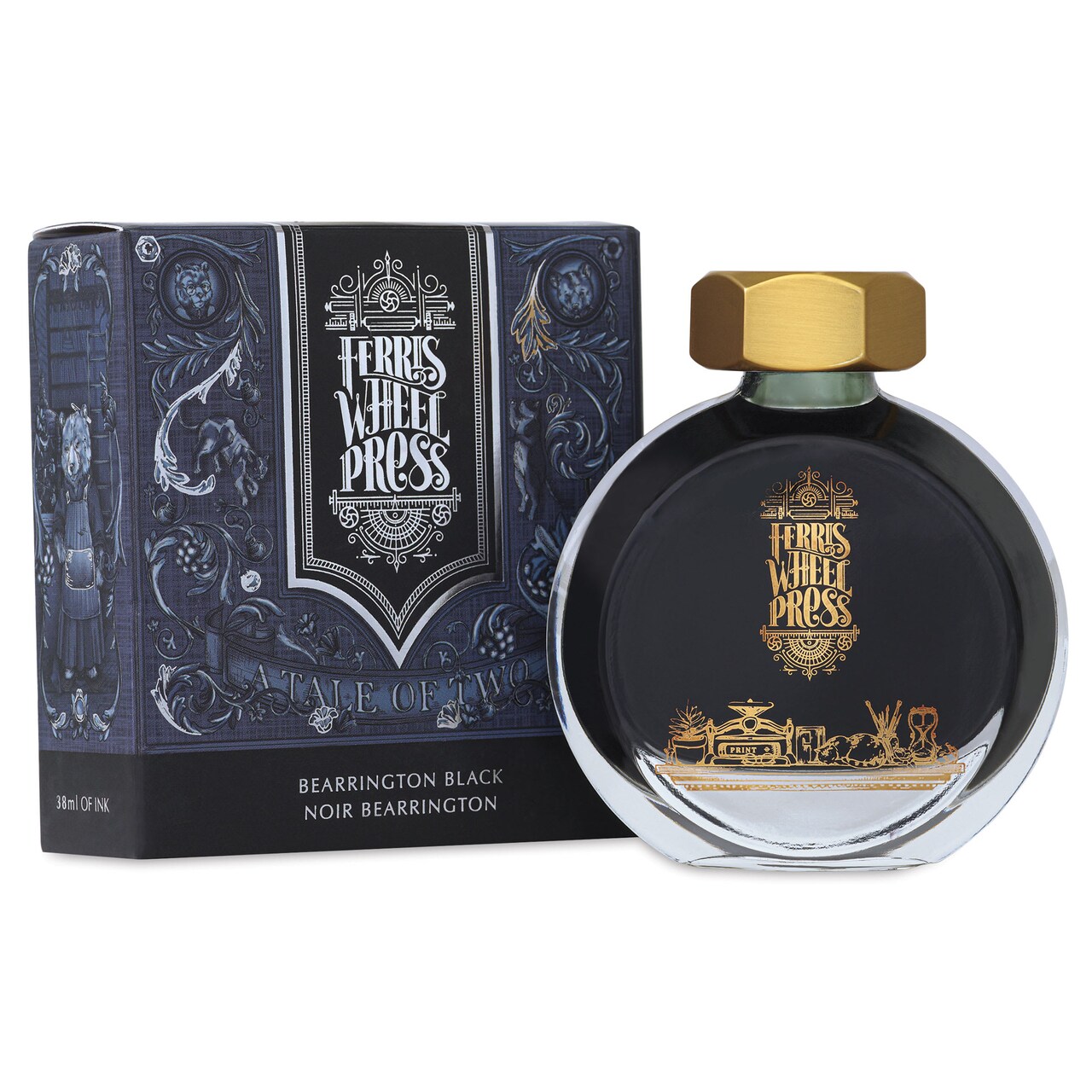 Ferris Wheel Press Fountain Pen Ink - Bearrington Black, 38 ml